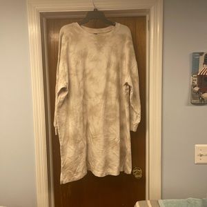 Old navy tan tie dye terry dress